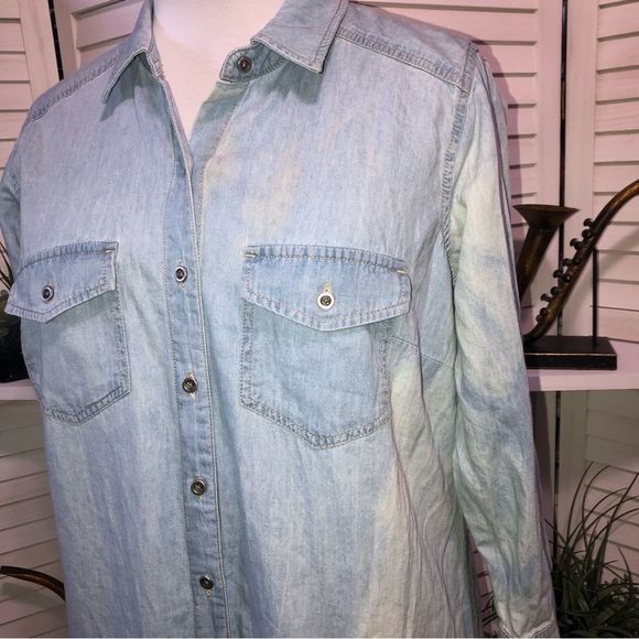 Vintage Y2K jeans shirt dress sz 1XL - Picture 6 of 9